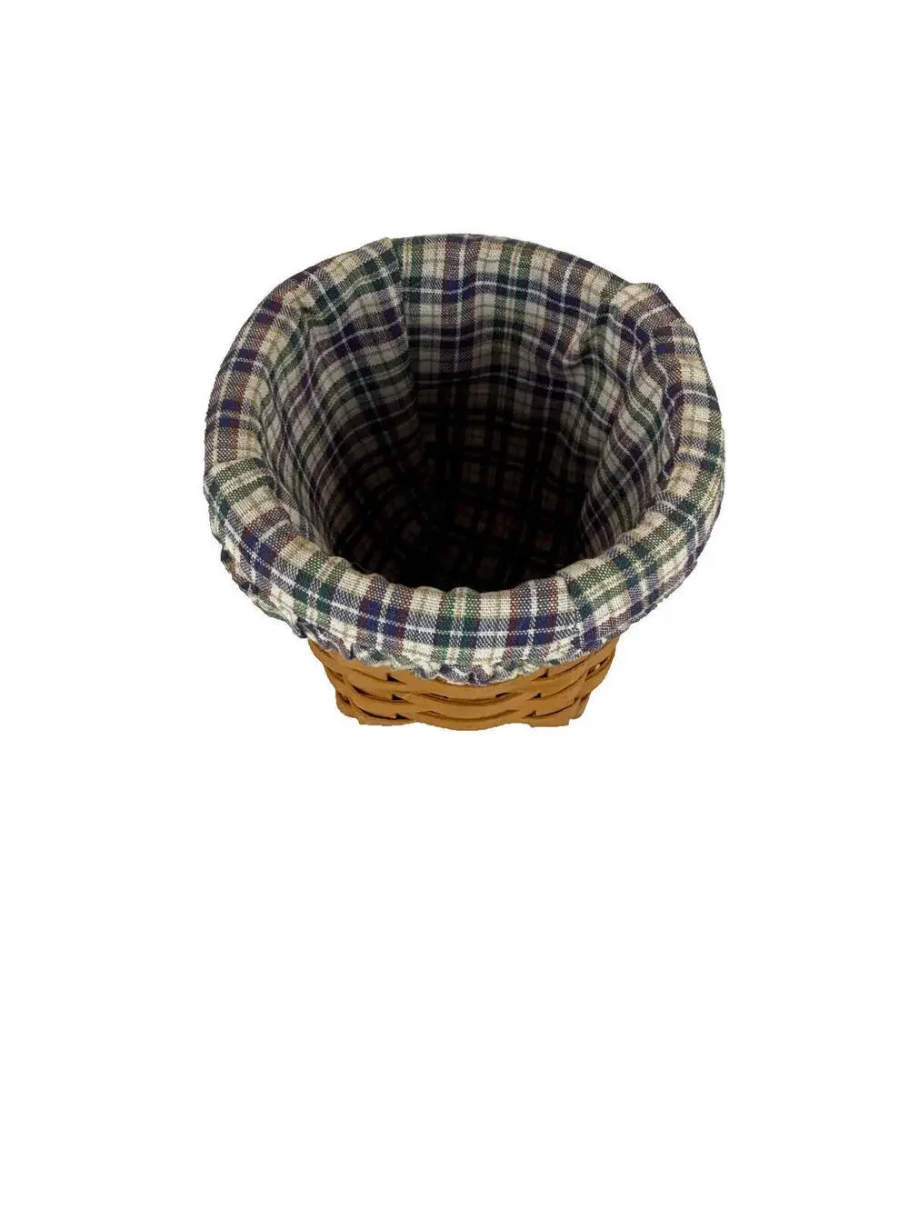 1997 Longaberger Pencil Basket w/Plaid Liner Made in USA 4